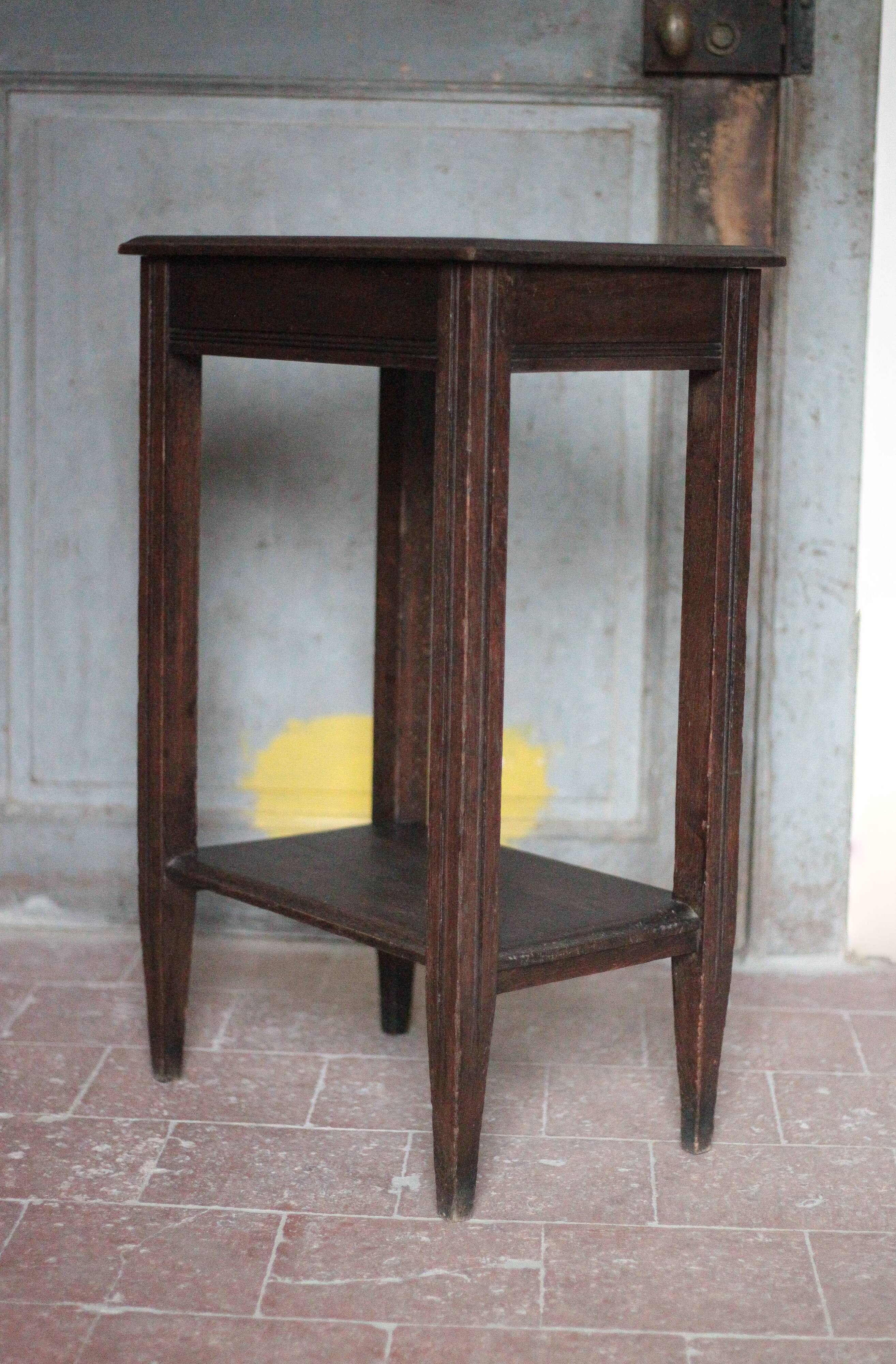 Table vintage, table bois, console art déco, table d'appoint