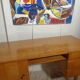 Scandinavian vintage light wood desk of the 60s