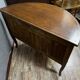 Louis XV / Louis XVI Transition style half-moon chest of drawers in marquetry mahogany