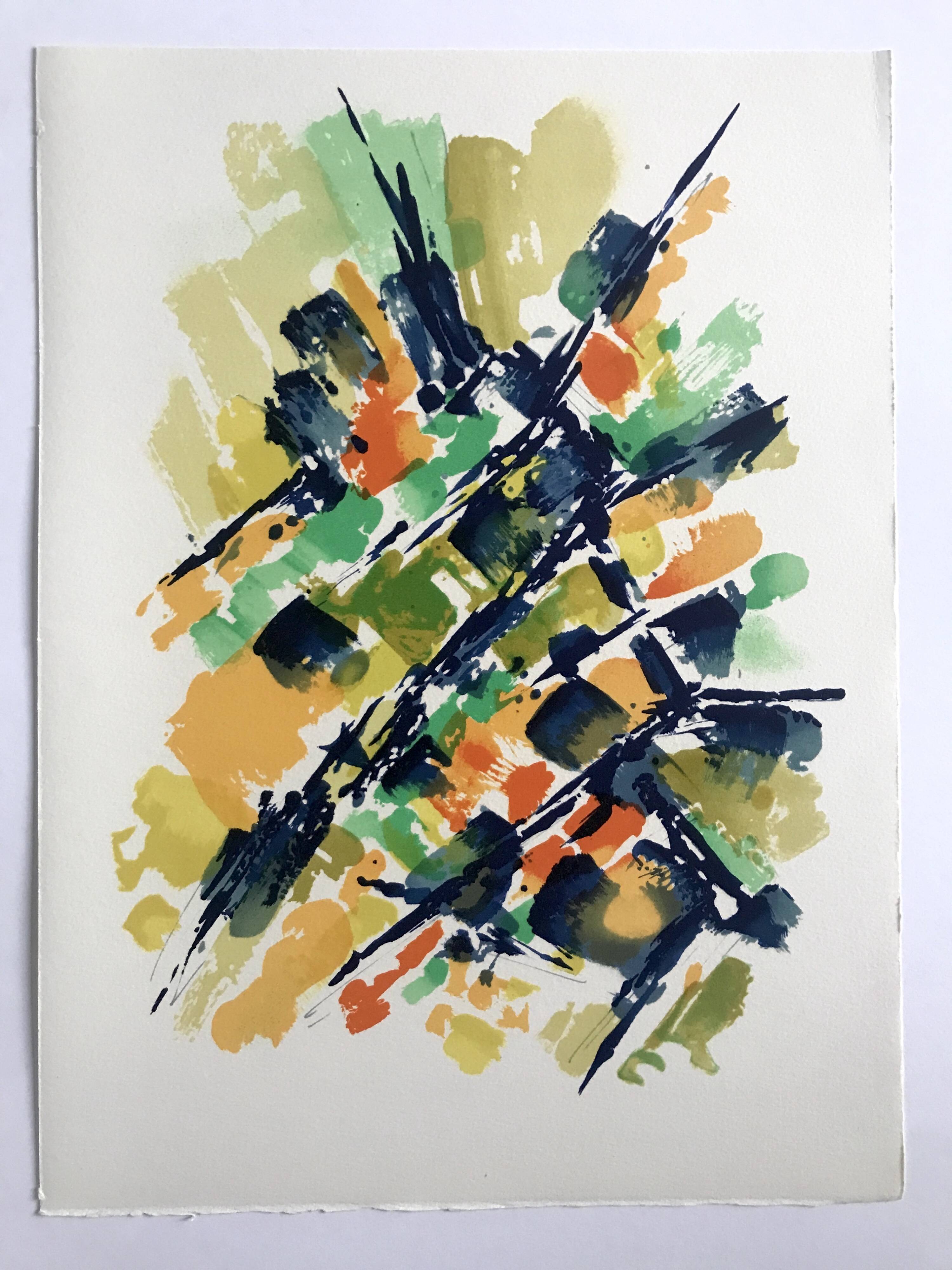 Alfred MANESSIER, Villa Montmorency, 1978. Original lithograph