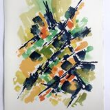 Alfred MANESSIER, Villa Montmorency, 1978. Original lithograph