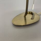 Lampe de table de 32 cm en laiton et tissu de style Kalmar, Autriche, années 1960