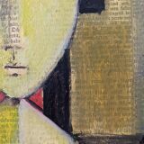 Contemporary Figurative Oil Painting "Portrait of a Boy" Framed, 2009