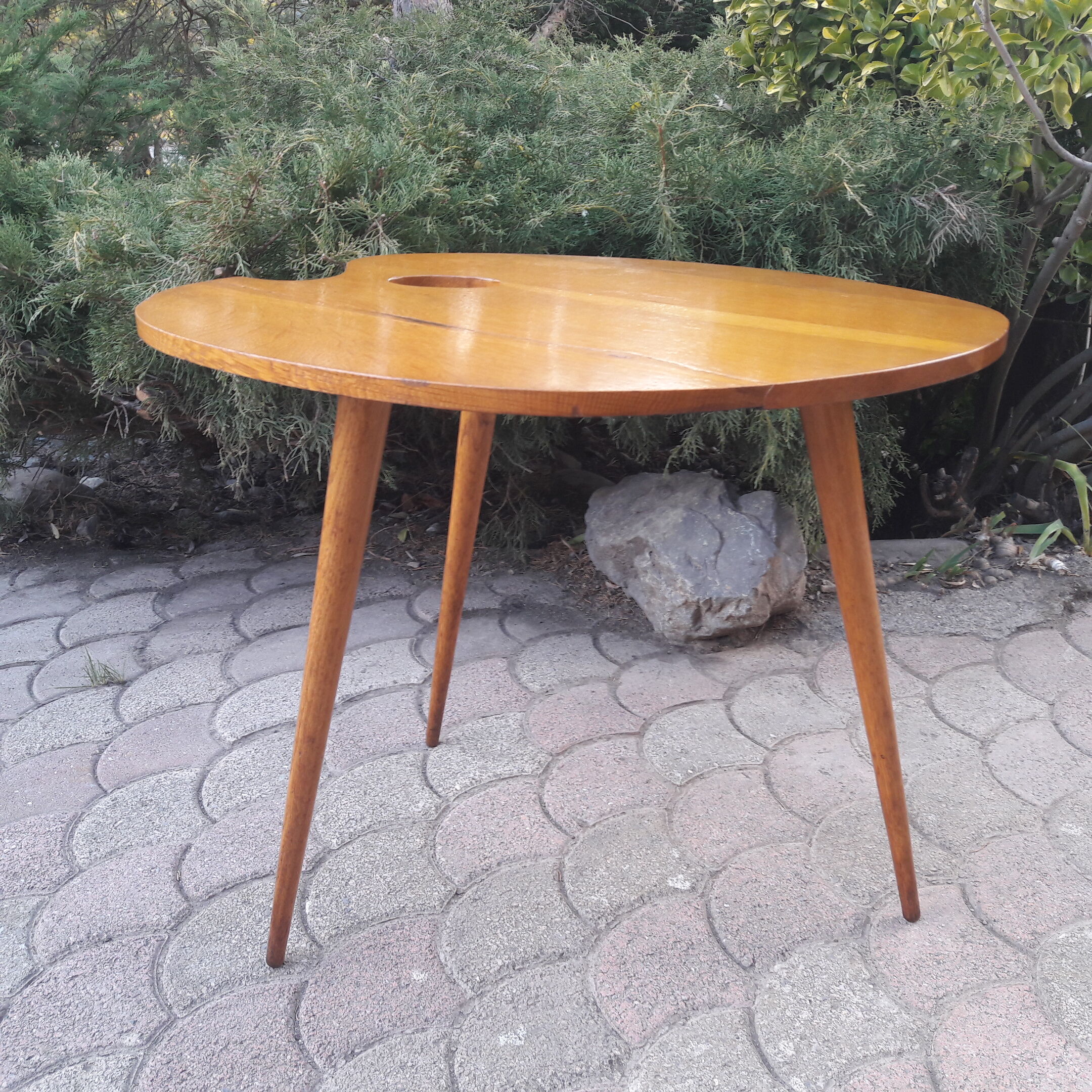 Table basse "palette de peintre"