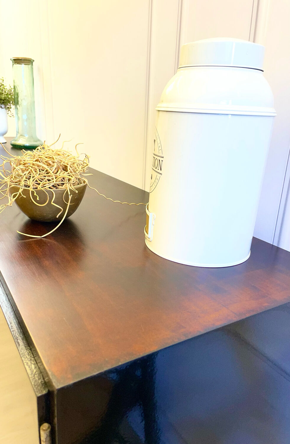 Vintage enfilade design 60s/70s – wood and black lacquer