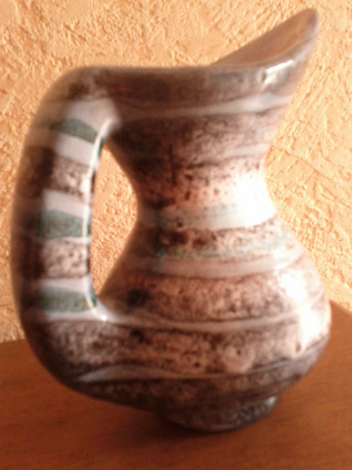 Pitcher ceramic signed Onet