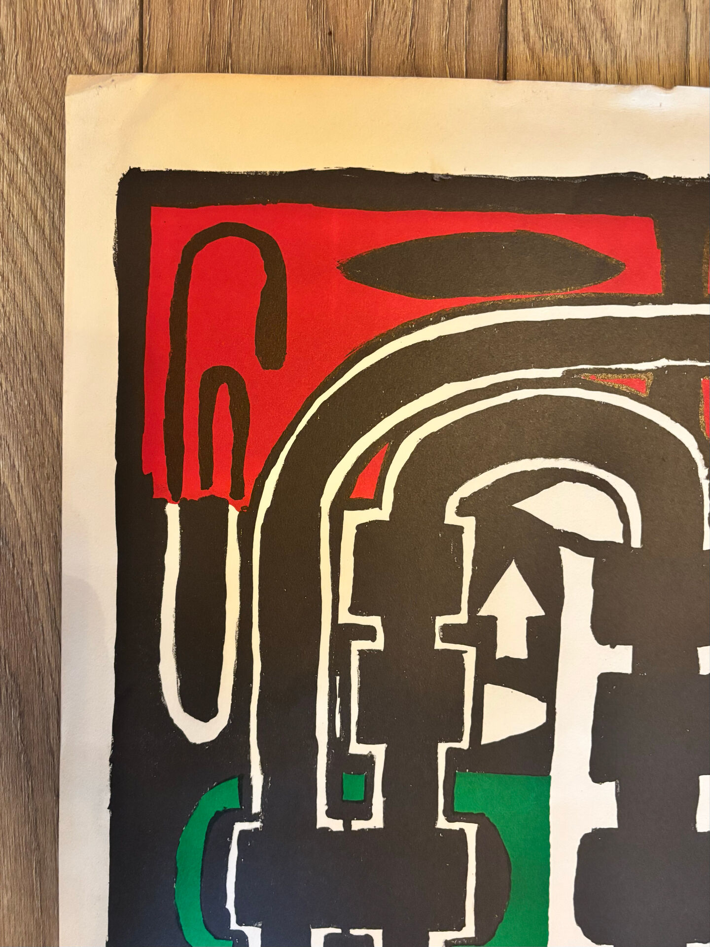 Original lithograph etienne-martin "dwellings" signed numbered 22/1