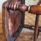 Stool in turned solid wood