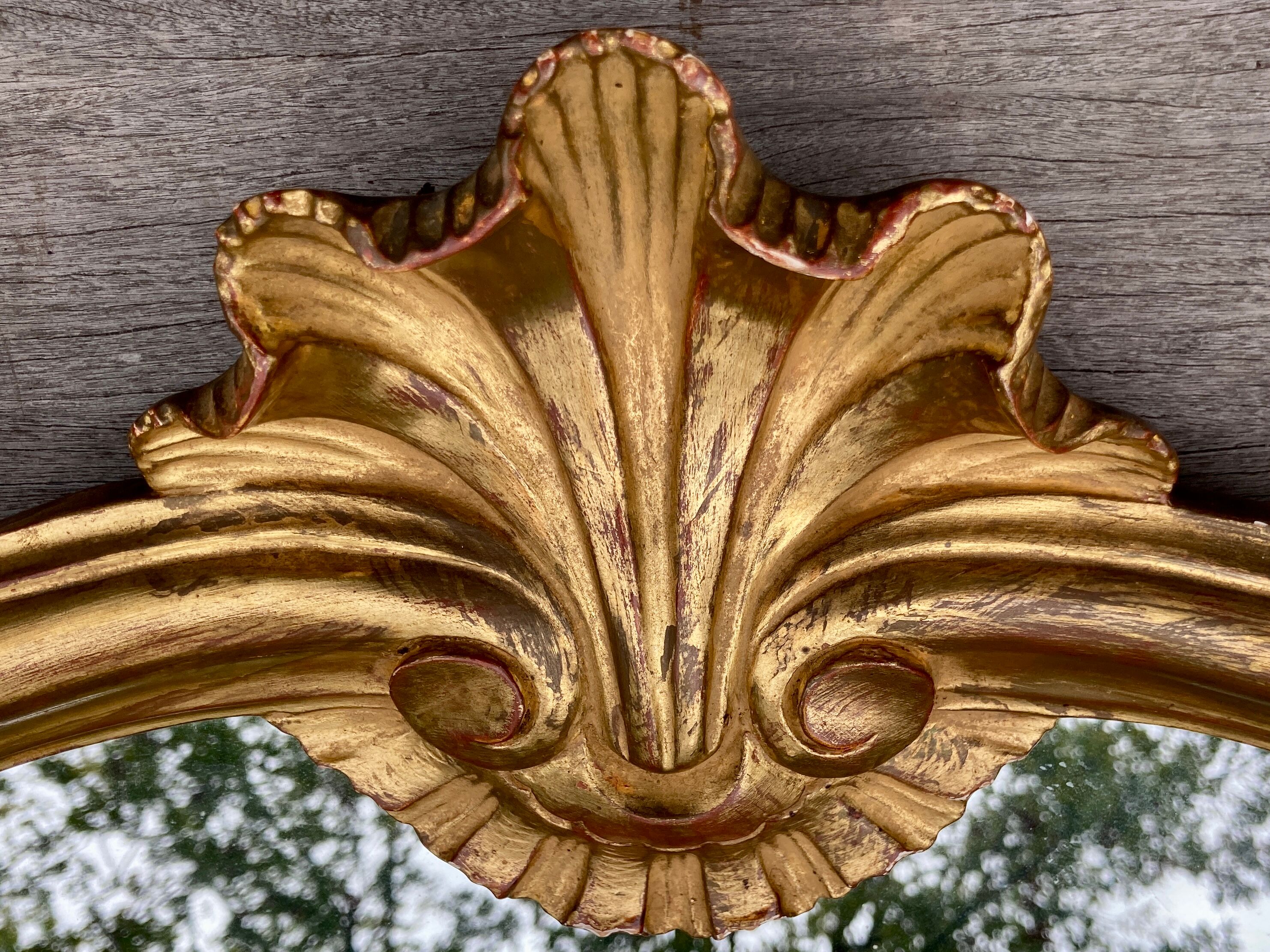 Mirror gilded baroque style