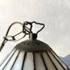 Pair of glass pendant lights in Art Nouveau Tiffany style