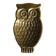 Gold metal owl pocket emptier
