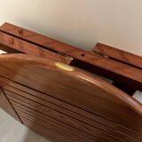 Guéridon, table ronde en bois Bubinga verni par Triconfort