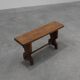 Rustic French solid Oak Bench, France, circa 1900