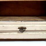 Old large doll cabinet louis xvi style 1900 bronze ornament with key