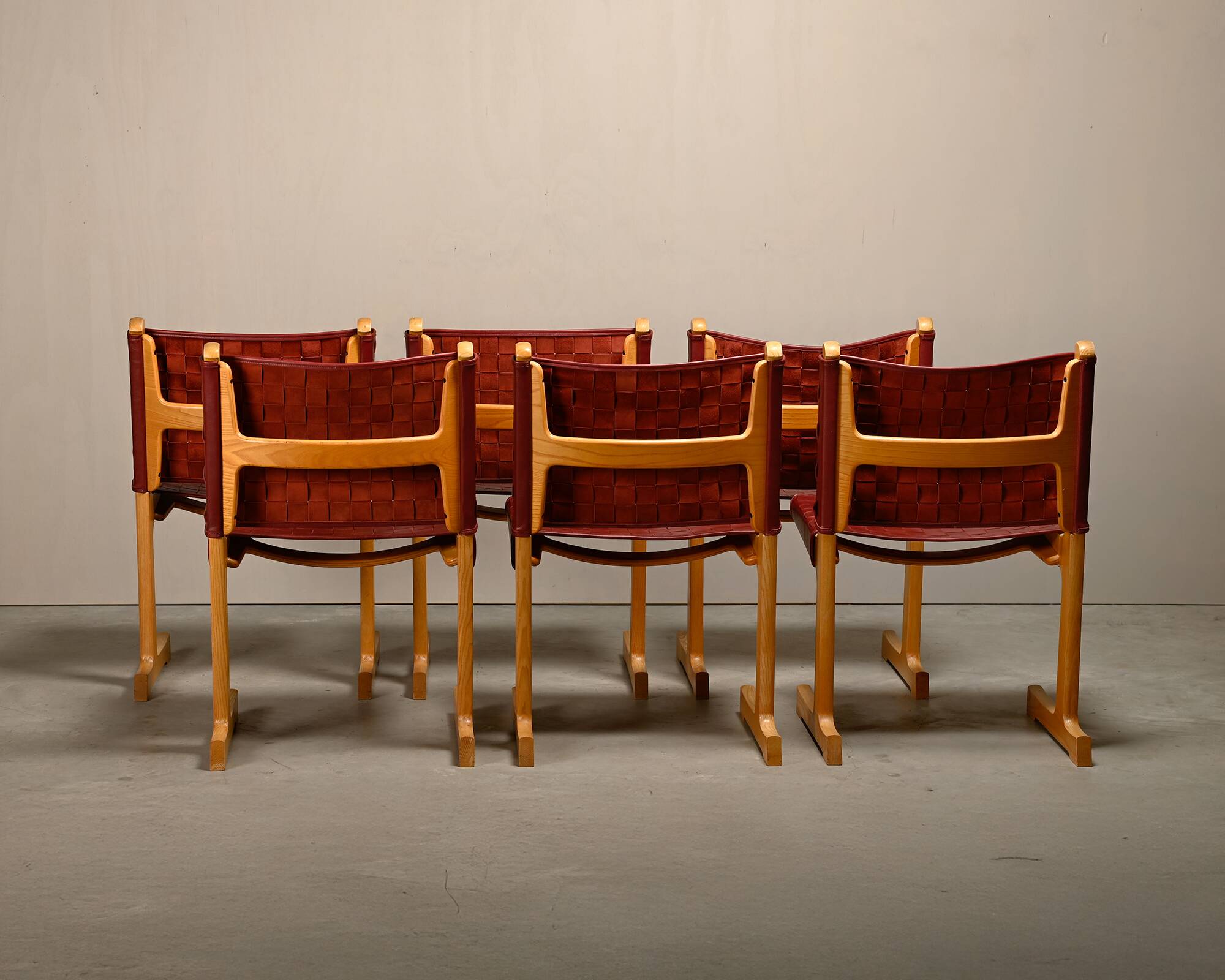 Ditte & Adrian Heath Dining Chairs in Ash and Leather, France & Søn