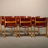 Ditte & Adrian Heath Dining Chairs in Ash and Leather, France & Søn