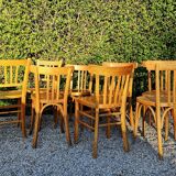 Set of 8 chairs Bistro mismatched