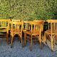 Ensemble de 8 chaises bistrot dépareillées