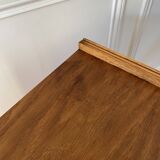 Vintage bedside table, 60s Scandinavian style compass feet