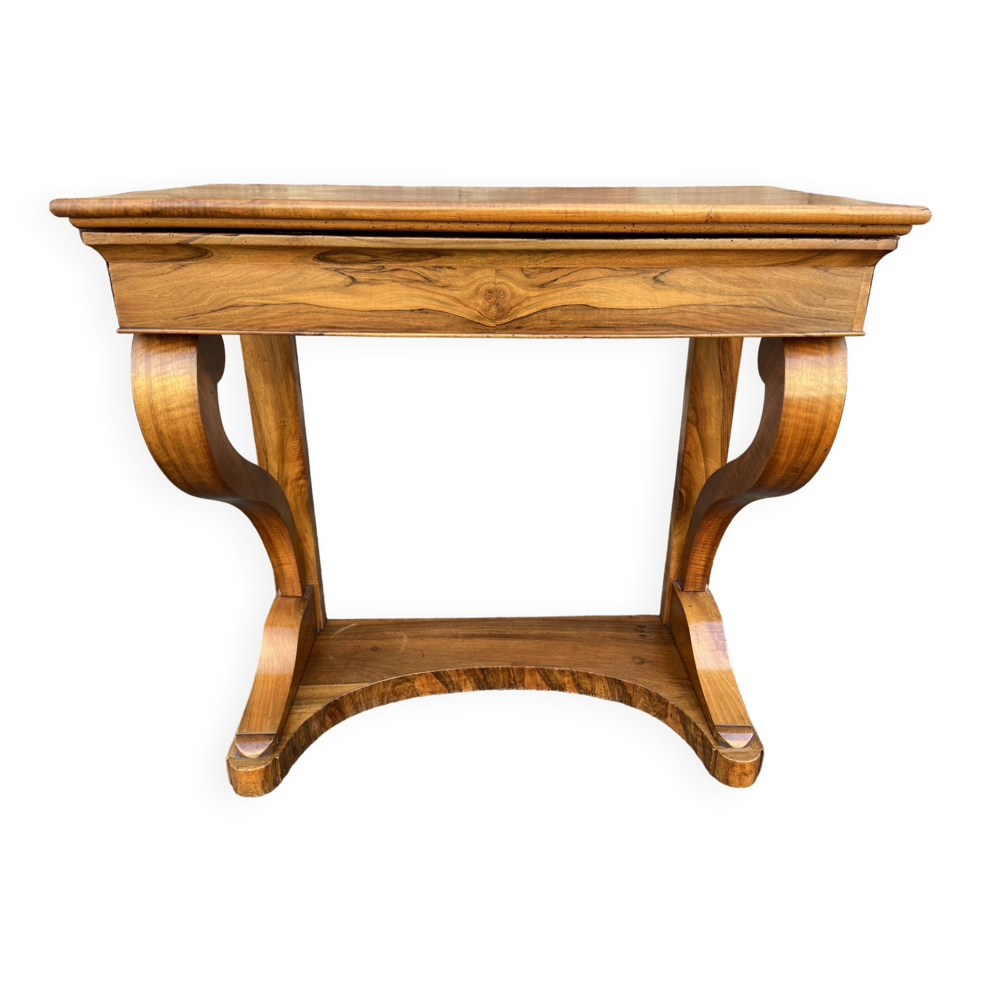 Louis Philippe Biedermeier console circa 1850 walnut