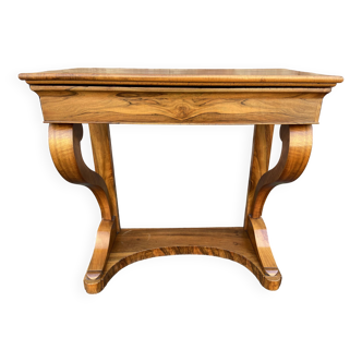 Louis Philippe Biedermeier console circa 1850 walnut