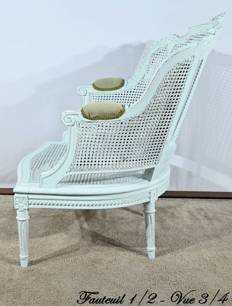 Broken Beech Duchess with Rechampi, Louis XVI style – 2nd part of the 19th century