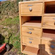 meuble de métier en bois, meuble à tiroirs