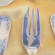 12 dessert forks with Sfam silver metal shovel