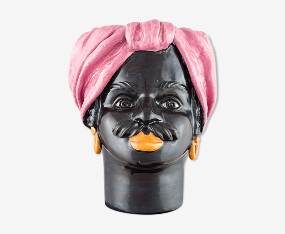 Vase tête moyenne rose homme