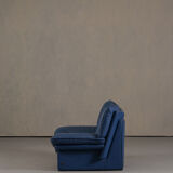 Nicoletti Salotti post-modern leather sofa, Italy 1980’s