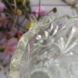 Four bohemian crystal vases