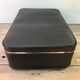 Old black suitcase with reinforcements & vintage bakelite handleOld suitcase black travel trunk + backup & handle bakelite vintage