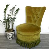 Toad padded Green Velvet armchair