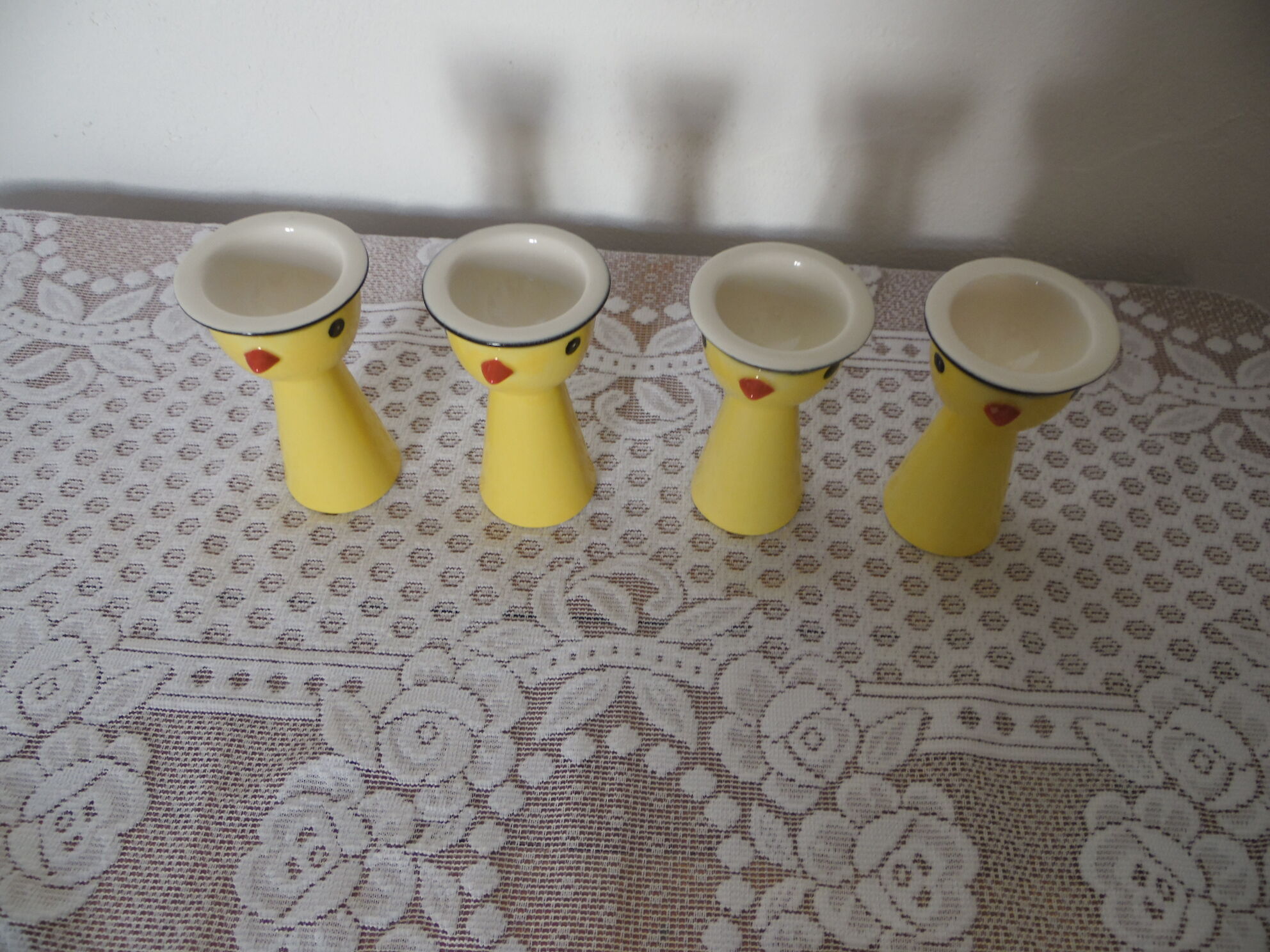 set of 4 tall chick shells Goebel Germany
