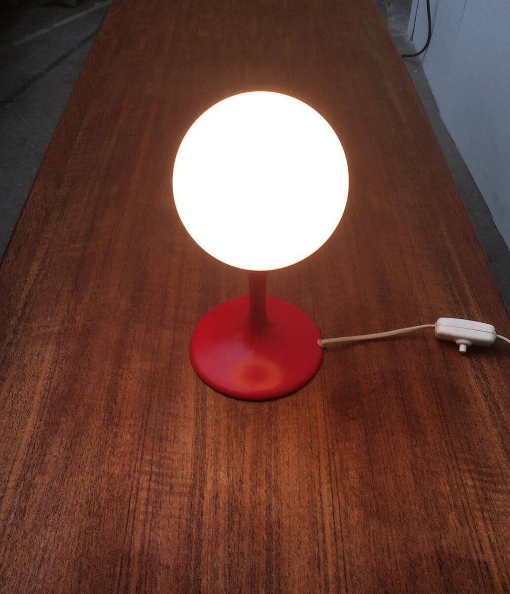 Swiss Space Age table lamp by E.R. Nele for Temde