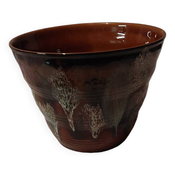Large Sarreguemines flowerpot