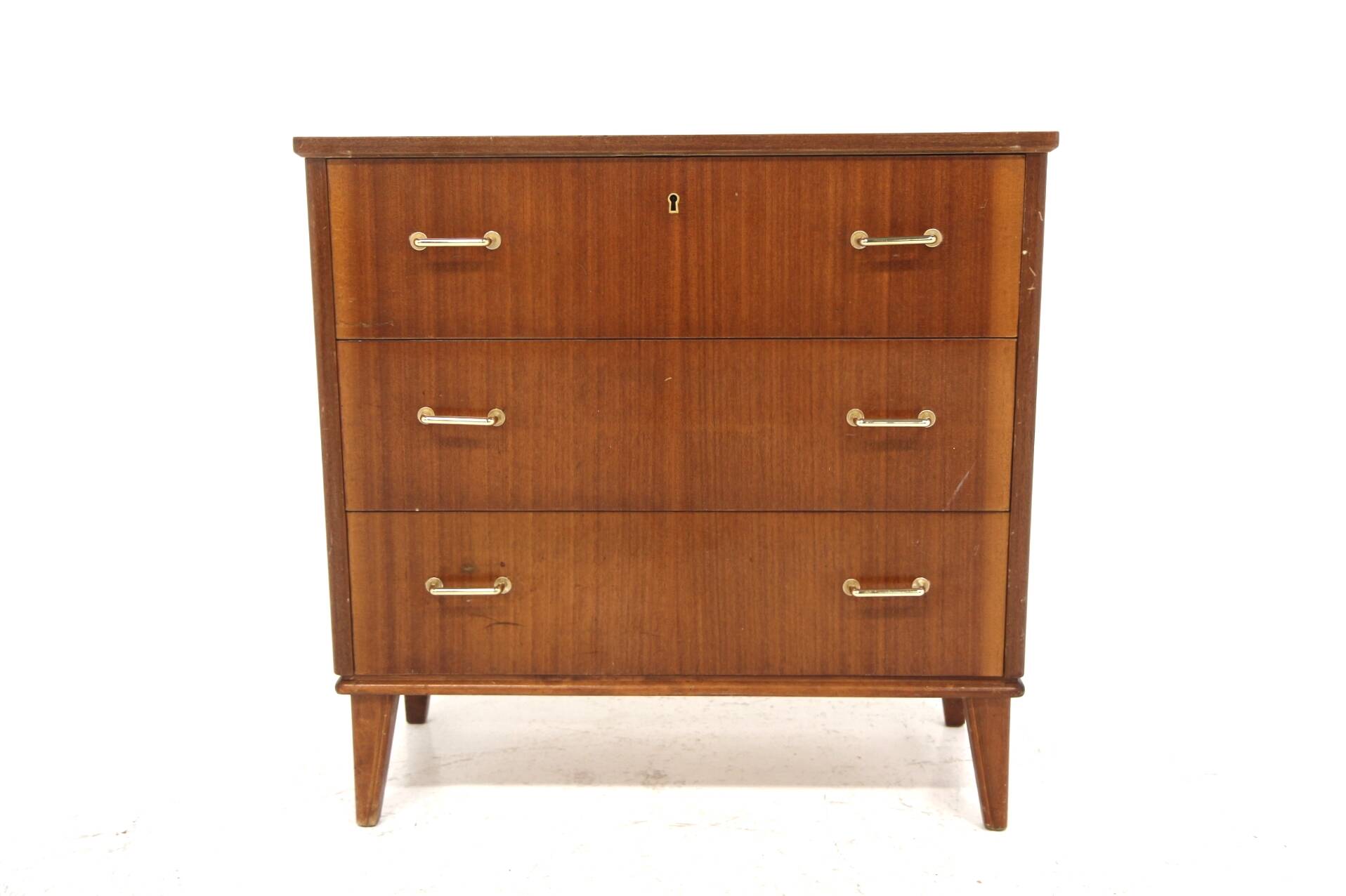 Scandinavian mahogany chest of drawers, Sweden, 1950