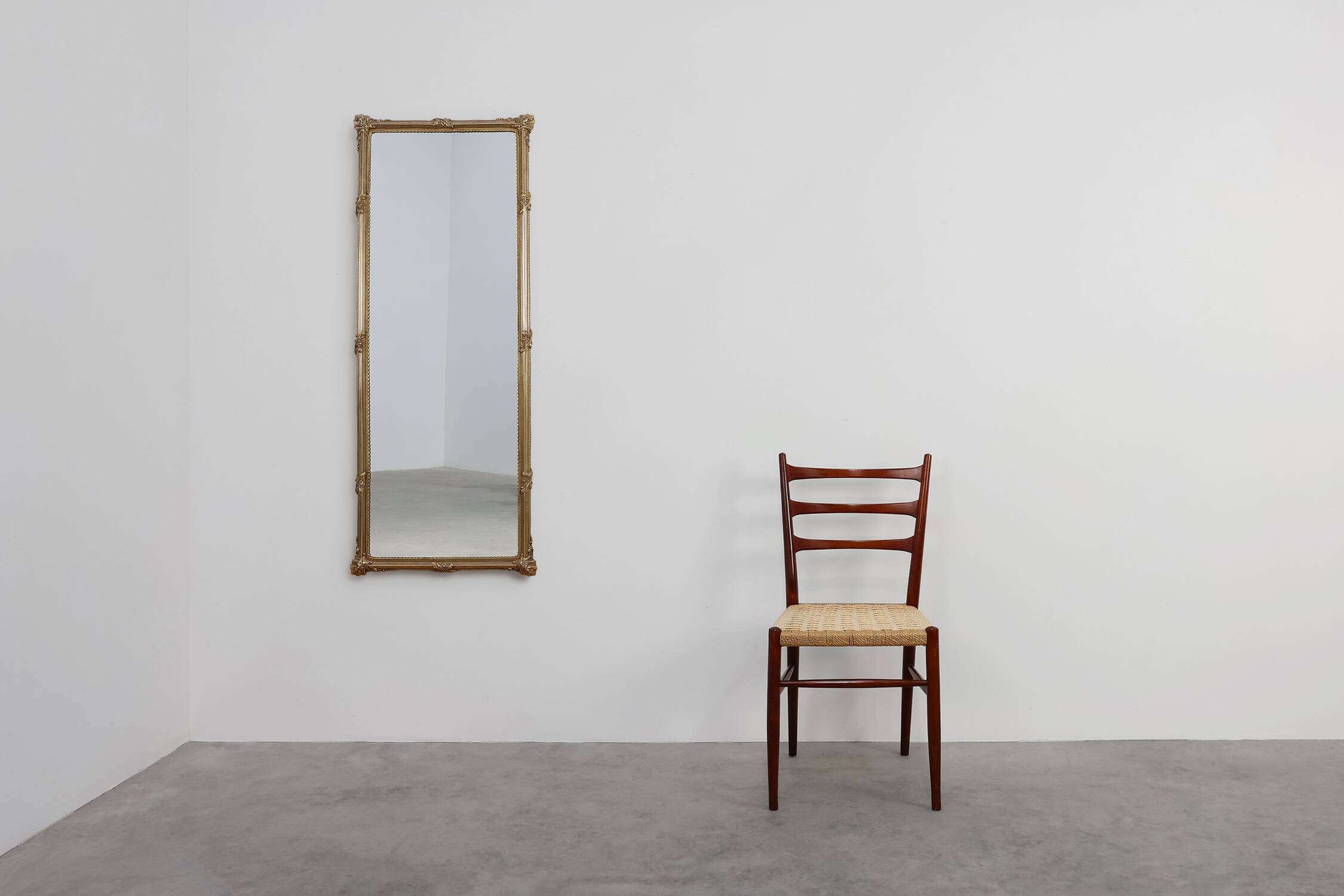 Large French Neo‑Classical Copper Mirror, 20th Century
