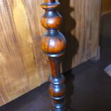Louis XIII writing table in walnut, turned baluster x-shaped legs.