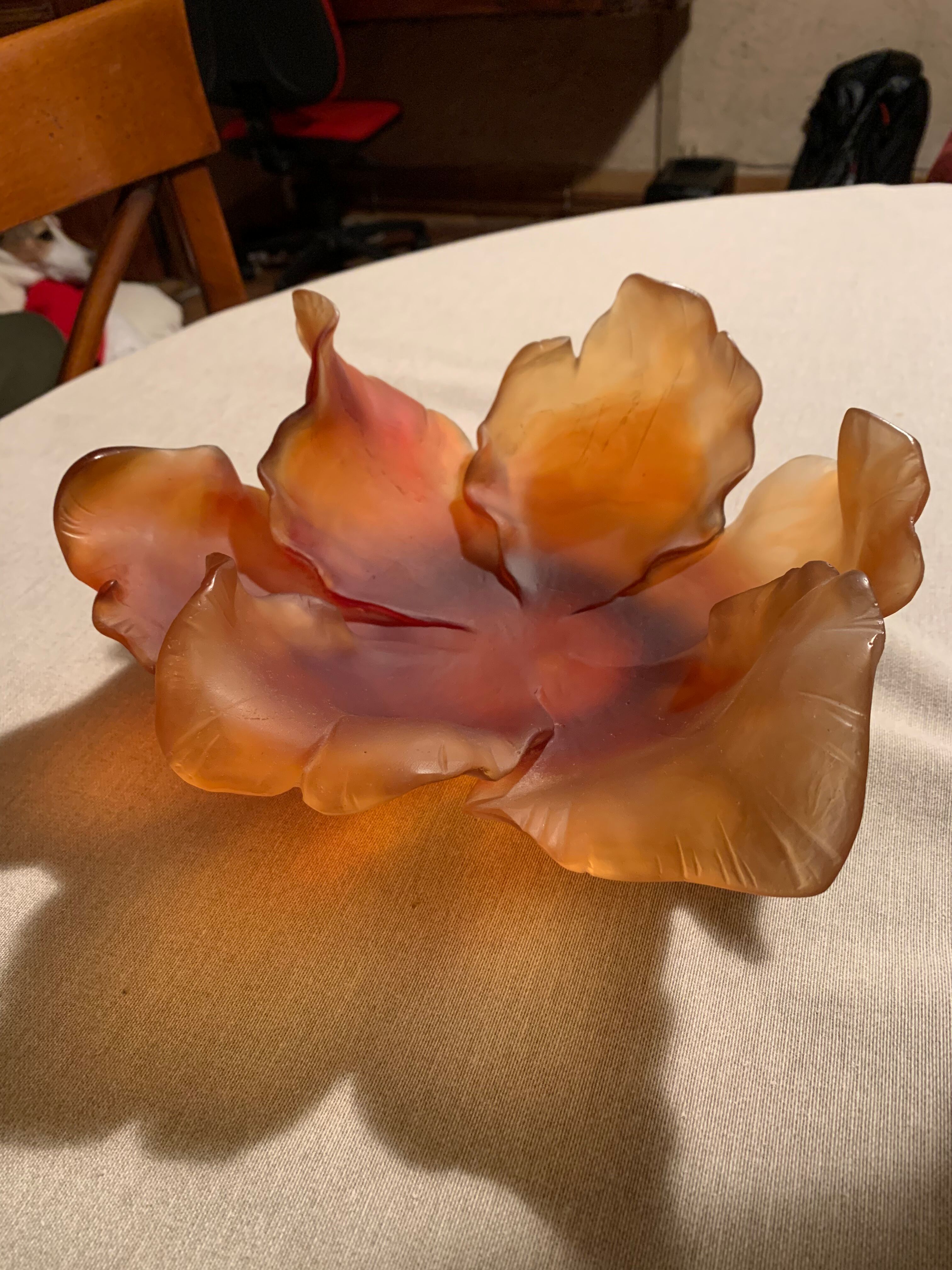 Daum Amber Tulip Cup