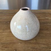 Petit vase boule / soliflore style Raku / Wabi sabi