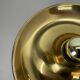 Large 39cm golden charlotte perriand style disc wall lights, germany 1960s