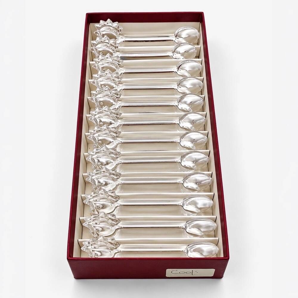 Crystal rooster knife rest Vannes-le-Châtel 1960s