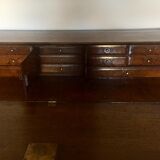 Chest of drawers / Scriban secretary in carved oak (XVIIIth) - Decor Louis XVI