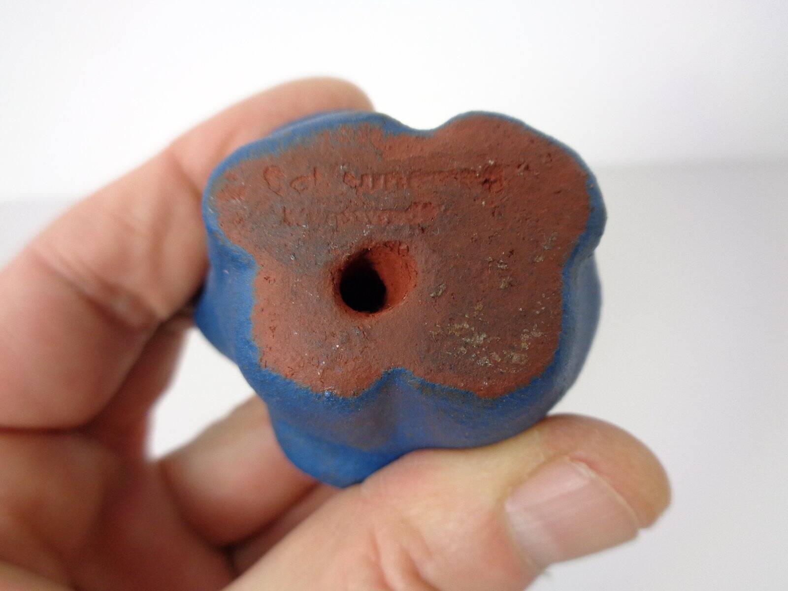 Mid-Century Blue Ceramic Elephants, Austria, Set of 2