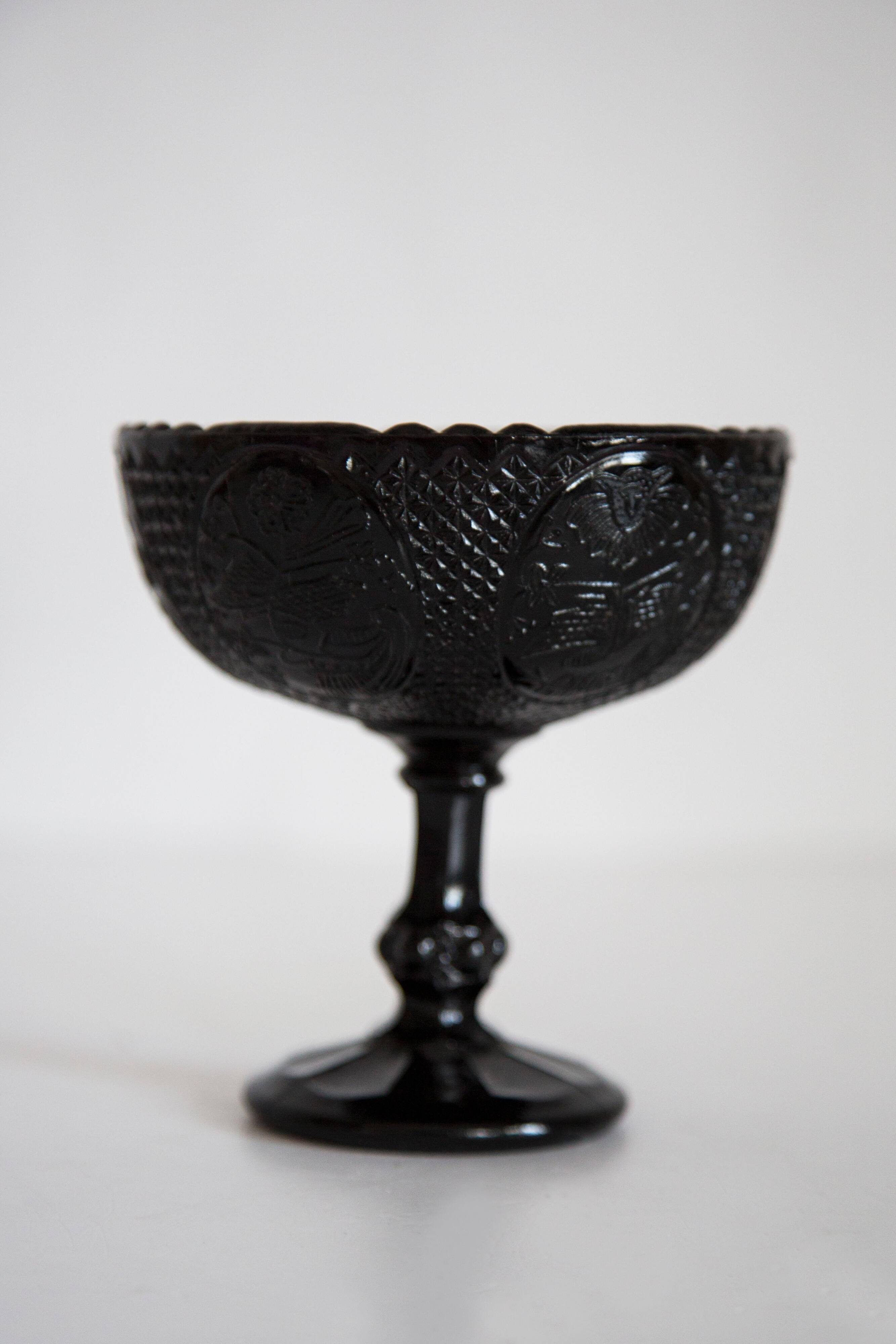 Vintage black decorative plate, Italy, 1960s