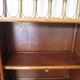 Retro-modernist - Sideboard-bookcase-2 doors-wood-rattan-cane-1960s