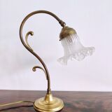 Table lamp in brass art deco tulip 1930