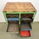 Vintage industrial iron chest of drawers, 1950s