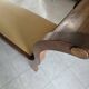 Solid walnut canapé